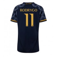 Camiseta Real Madrid Rodrygo Goes #11 Segunda Equipación Replica 2023-24 para mujer mangas cortas